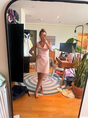 Alice and Olivia cowl neck mini dress